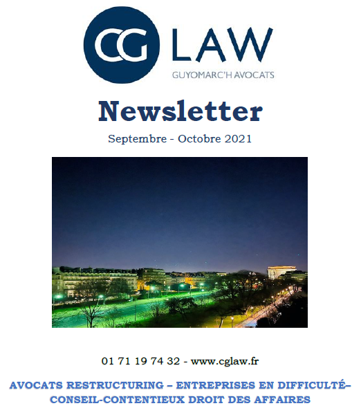 NEWSLETTER SEPTEMBRE / OCTOBRE 2021