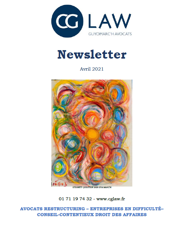 Newsletter Avril 2021