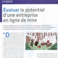 DAF magazine N°1 : "Evaluer le potentiel d'une entreprise en ligne de mire"