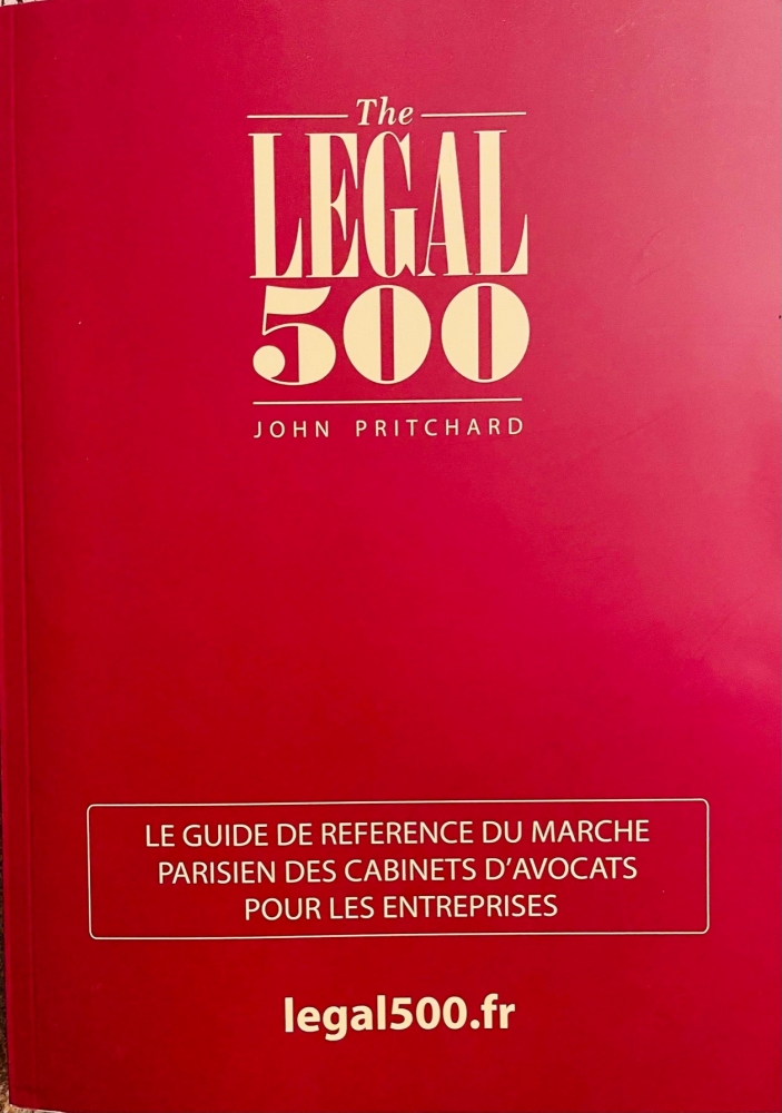 Le cabinet CGLAW dans l’annuaire du LEGAL 500 : le guide de référence du marché parisien des cabinets d’avocats pour les entreprises